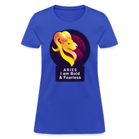 Thumbnail for Women's Glow Aries T-Shirt - royal blue