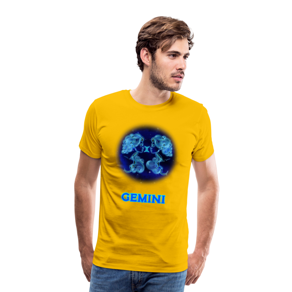 Men's Gemini Premium T-Shirt - sun yellow