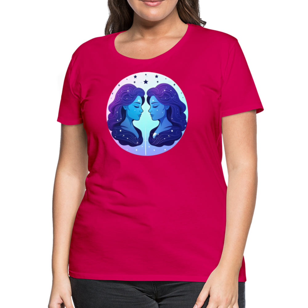 Women’s Magic Gemini Premium T-Shirt - dark pink