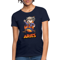 Thumbnail for Women's Playful Aries T-Shirt - navy