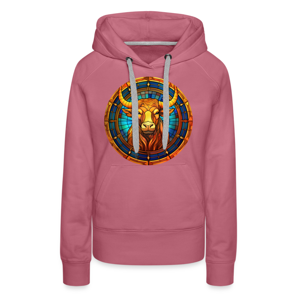 Women’s Mosaic Taurus Premium Hoodie - mauve