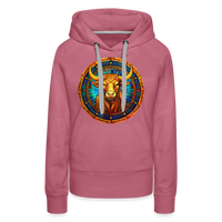 Thumbnail for Women’s Mosaic Taurus Premium Hoodie - mauve