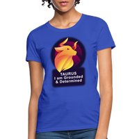 Thumbnail for Women's Glow Taurus T-Shirt - royal blue