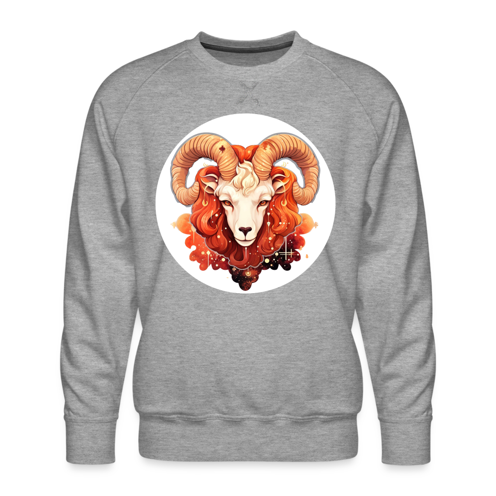 Men’s Symbol Aries Premium Sweatshirt - heather grey