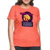 Thumbnail for Women's Glow Capricorn T-Shirt - heather coral