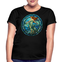 Thumbnail for Women's Mosaic Aquarius Relaxed Fit T-Shirt - black