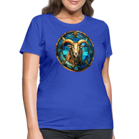 Thumbnail for Women's Mosaic Capricorn T-Shirt - royal blue