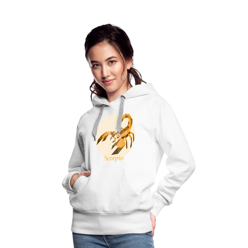 Women’s Mosaic Scorpio Premium Hoodie - white