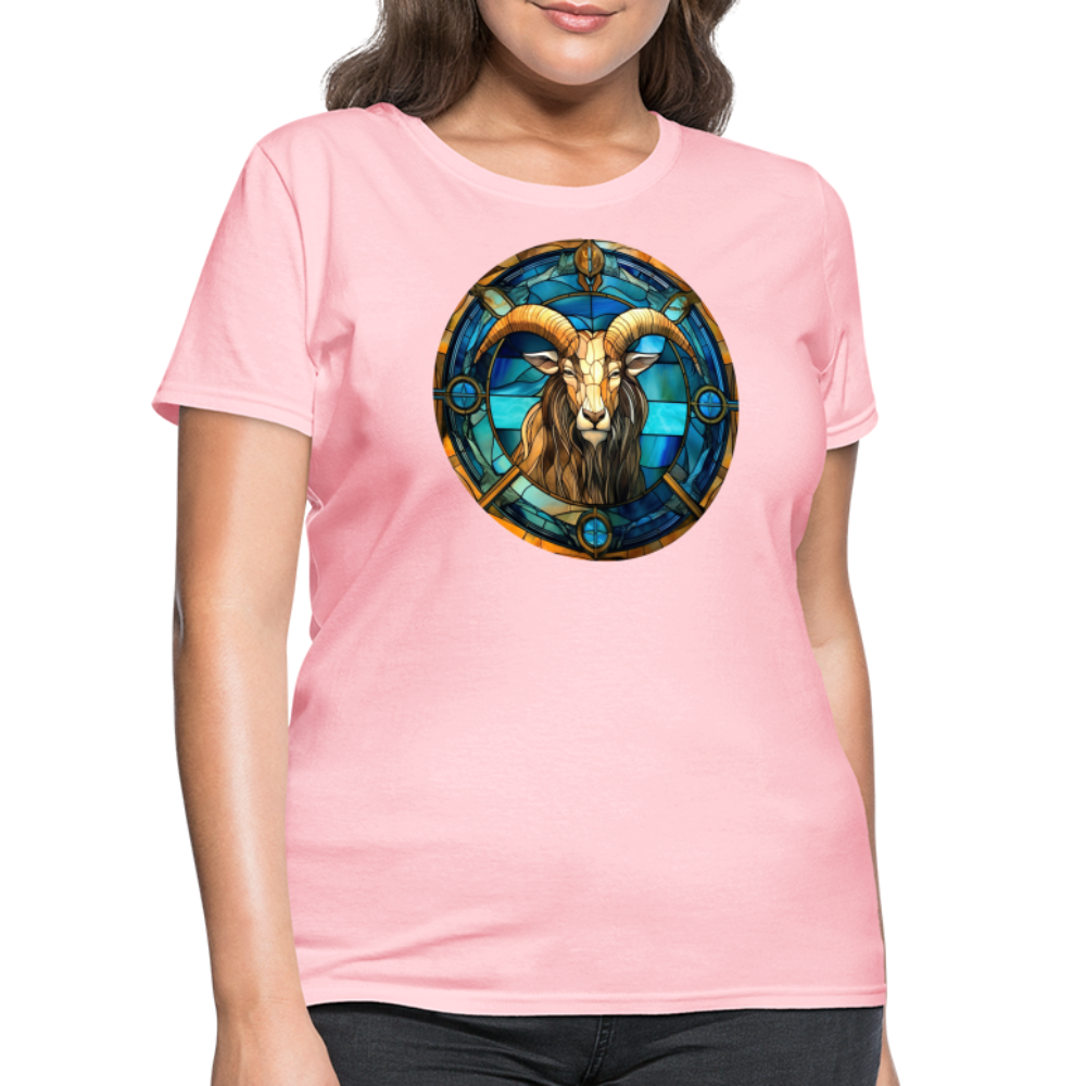 Women's Mosaic Capricorn T-Shirt - pink