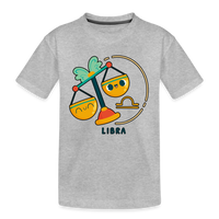 Thumbnail for Kid’s Cartoony Libra Premium Organic T-Shirt - heather gray