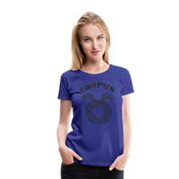 Thumbnail for Women's Power Words Taurus Premium T-Shirt - royal blue