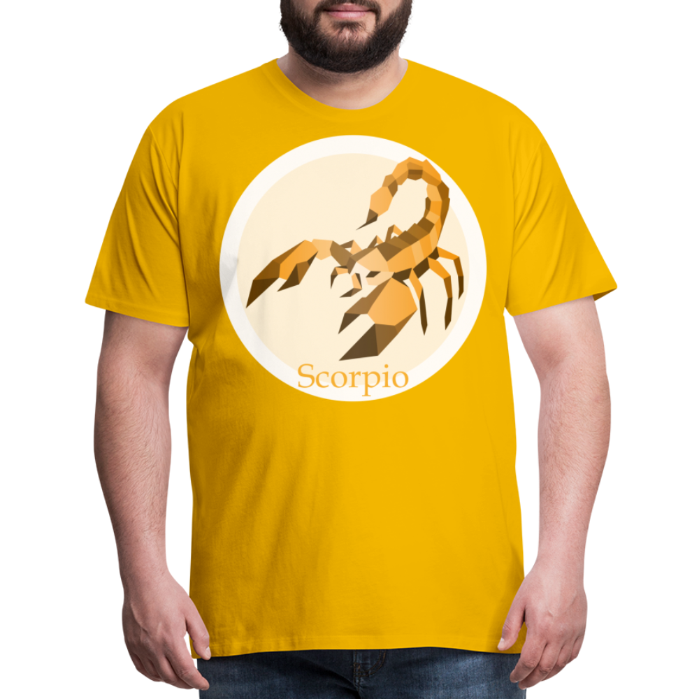 Men's Mosaic Scorpio Premium T-Shirt - sun yellow