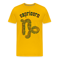 Thumbnail for Men's Power Words Capricorn Premium T-Shirt - sun yellow