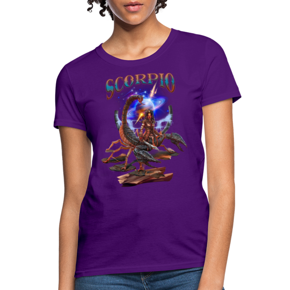 Women's Astral Scorpio T-Shirt - purple