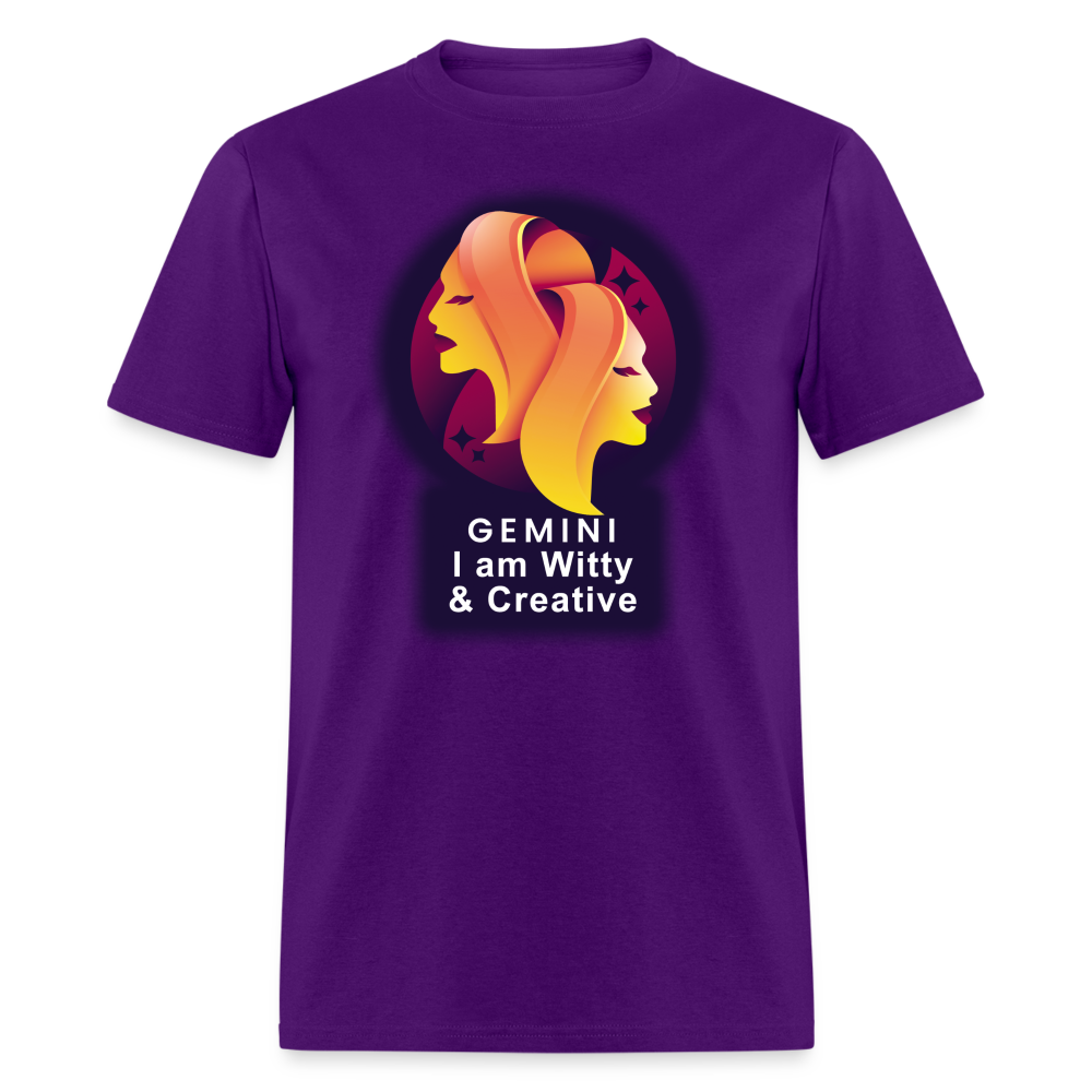 Men's Glow Gemini Classic T-Shirt - purple