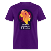 Thumbnail for Men's Glow Gemini Classic T-Shirt - purple