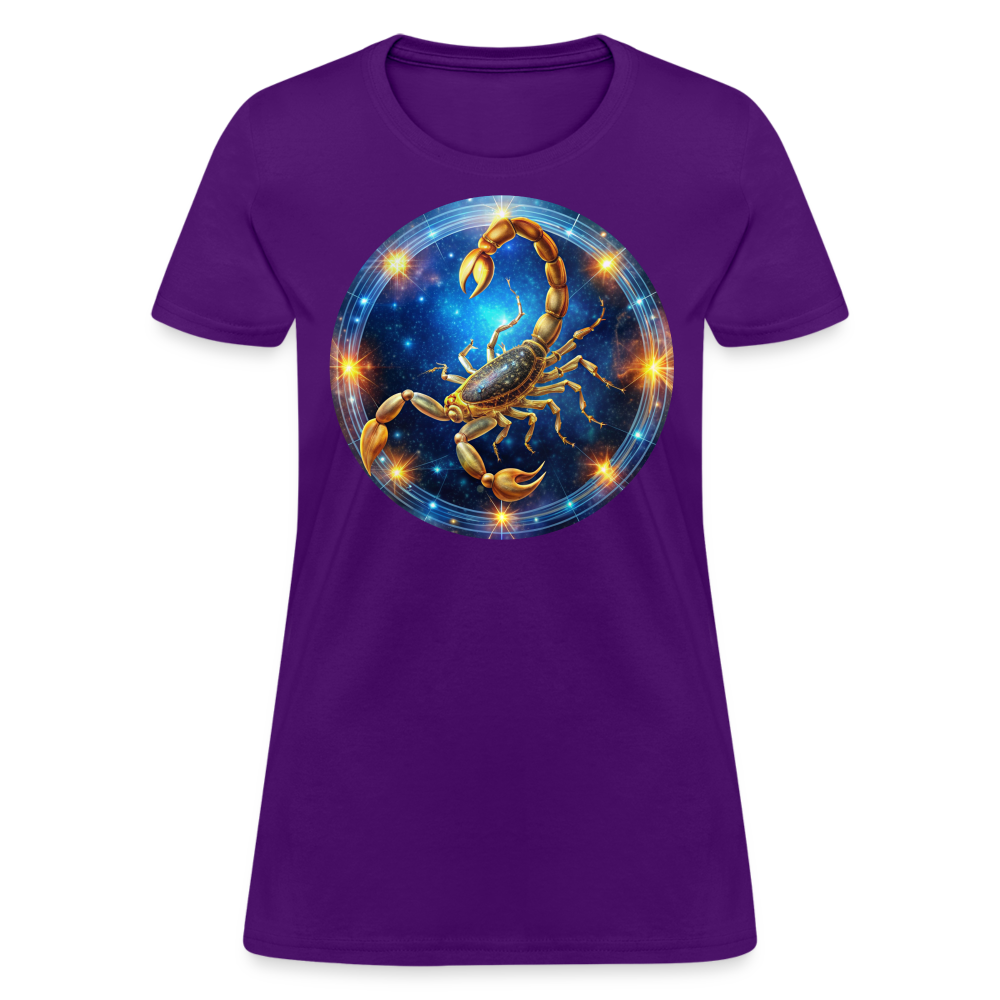 Women's Mystic Scorpio T-Shirt - purple