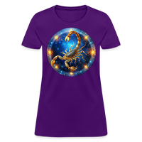 Thumbnail for Women's Mystic Scorpio T-Shirt - purple