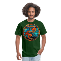 Thumbnail for Men's Mosaic Pisces Classic T-Shirt - forest green