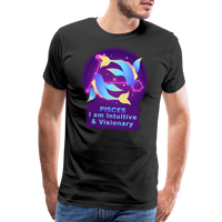 Thumbnail for Men's Neon Pisces Premium T-Shirt - black