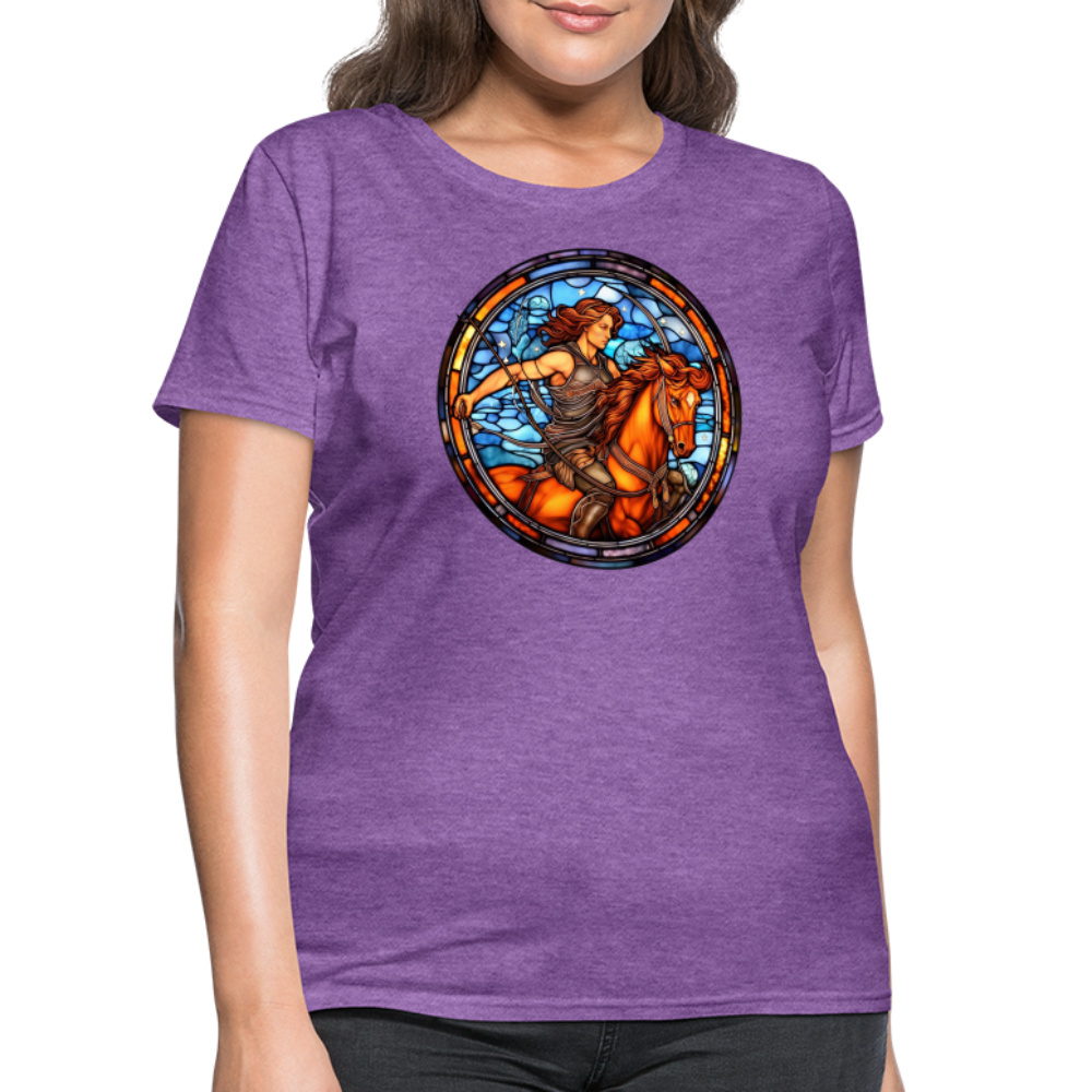 Women's Mosaic Sagittarius T-Shirt - purple heather