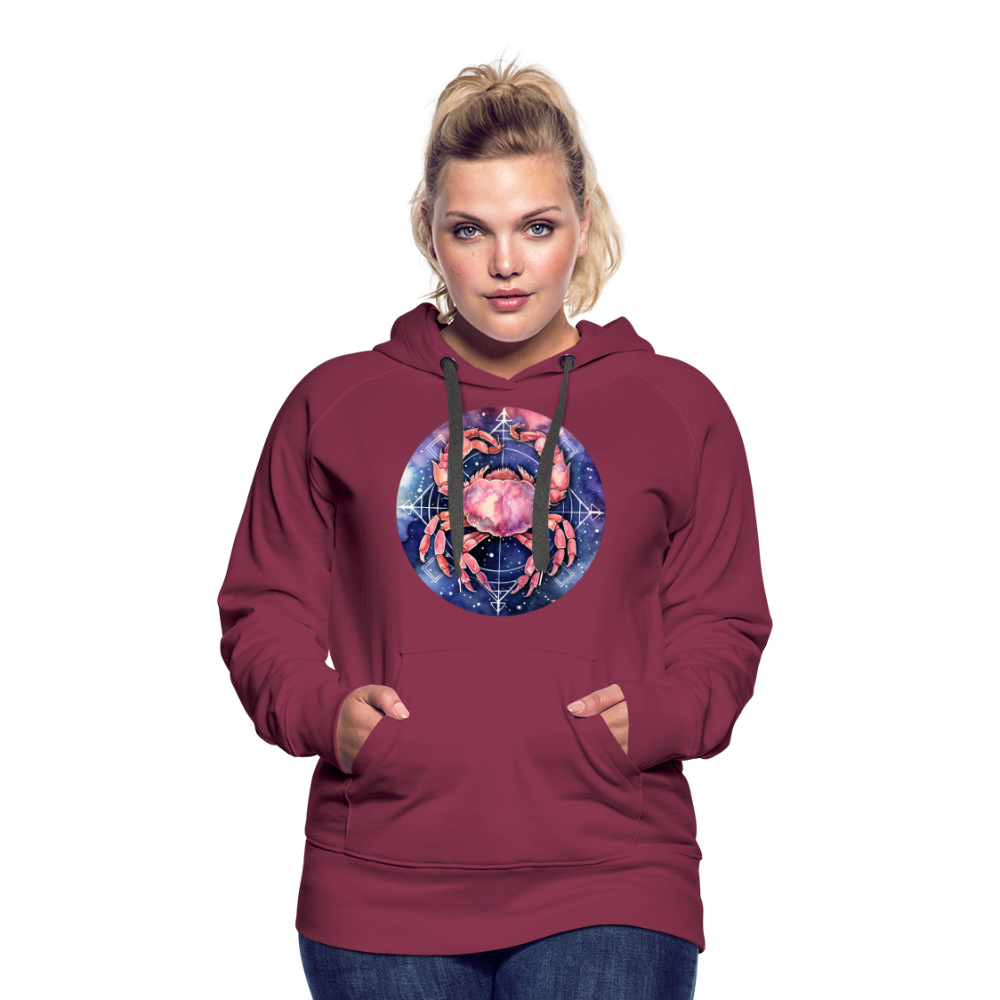 Women’s Mythical Cancer Premium Hoodie - burgundy