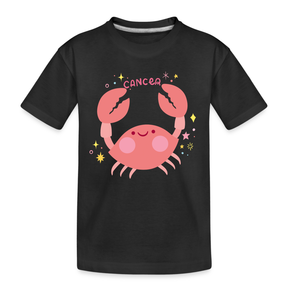 Kid’s Pinky Cancer Premium Organic T-Shirt - black