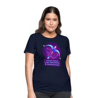 Thumbnail for Women's Neon Sagittarius T-Shirt - navy