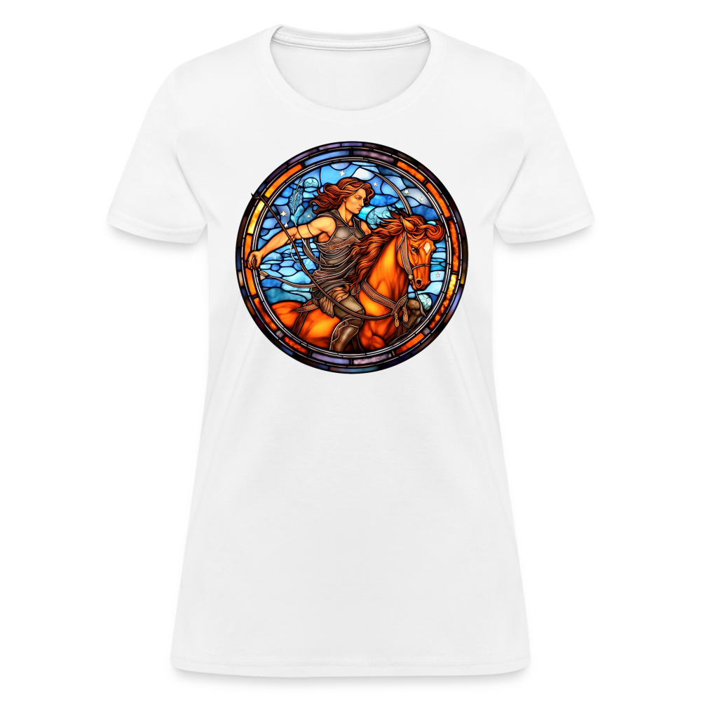 Women's Mosaic Sagittarius T-Shirt - white