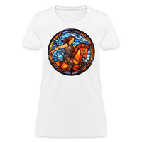 Thumbnail for Women's Mosaic Sagittarius T-Shirt - white