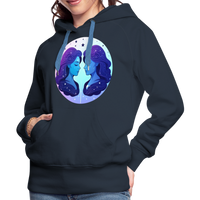 Thumbnail for Women’s Magic Gemini Premium Hoodie - navy