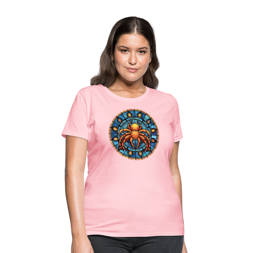 Women's Mosaic Cancer T-Shirt - pink