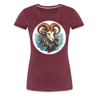 Thumbnail for Women’s Symbol Capricorn Premium T-Shirt - heather burgundy