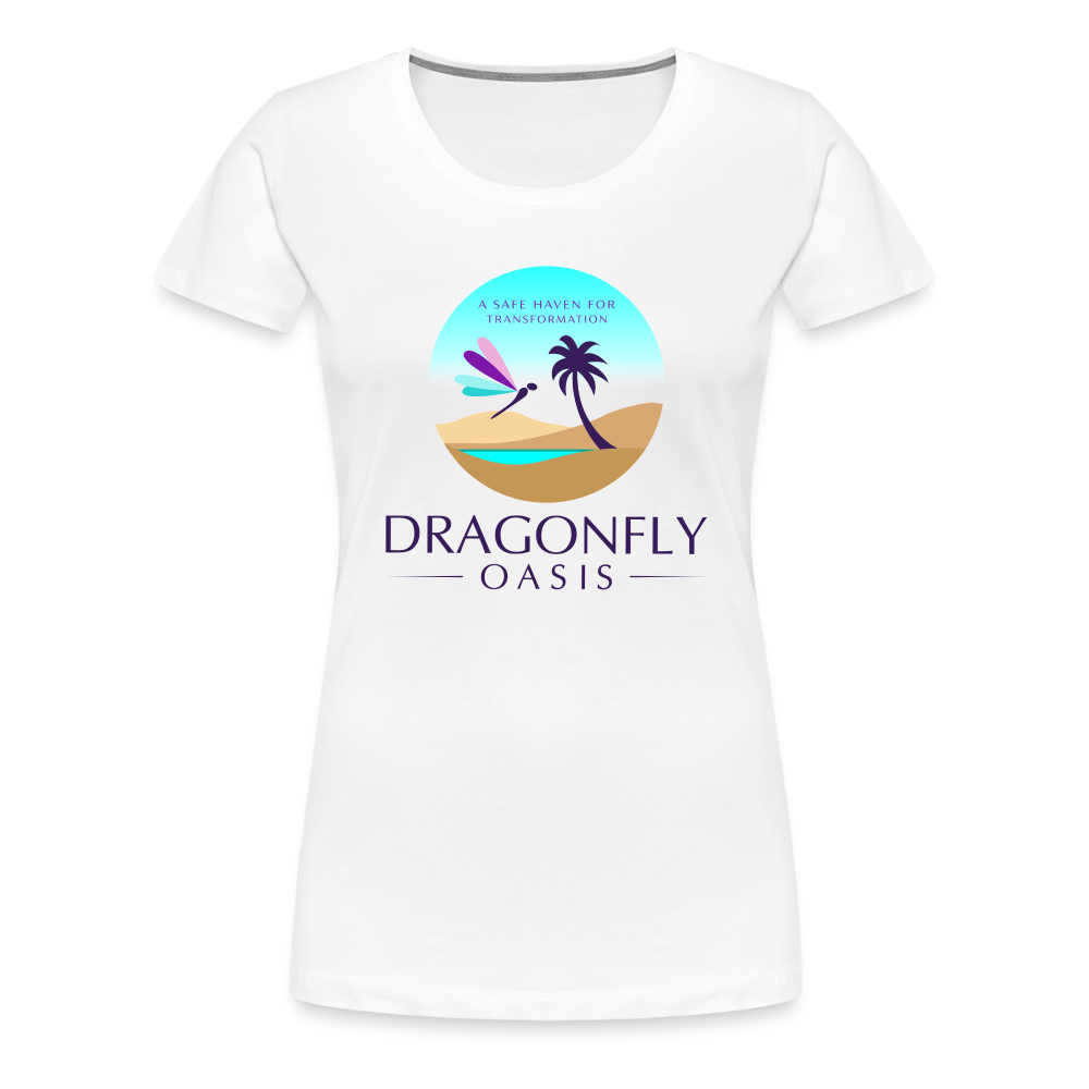 Women's Dragonfly Oasis V.1 Premium T-Shirt - white