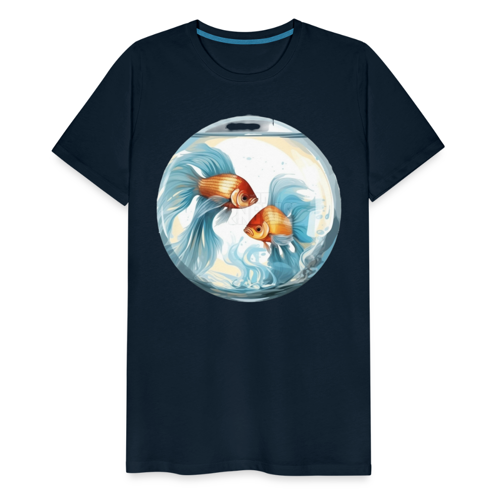 Men's Mythical Pisces Premium T-Shirt - deep navy