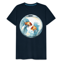 Thumbnail for Men's Mythical Pisces Premium T-Shirt - deep navy