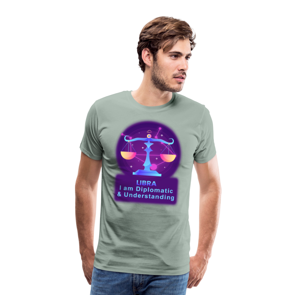 Men's Neon Libra Premium T-Shirt - steel green