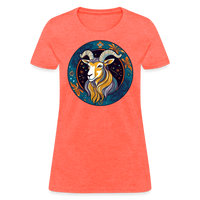 Thumbnail for Women's Mythical Capricorn T-Shirt - heather coral