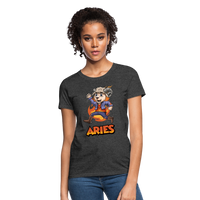 Thumbnail for Women's Playful Aries T-Shirt - heather black