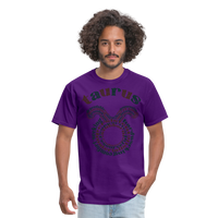 Thumbnail for Men's Power Words Taurus Classic T-Shirt - purple