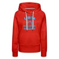 Thumbnail for Women's Power Words Libra Premium Hoodie - red