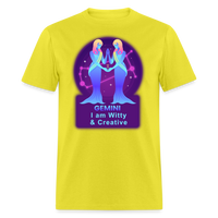 Thumbnail for Men's Neon Gemini Classic T-Shirt - yellow