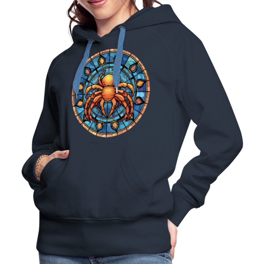 Women’s Mosaic Cancer Premium Hoodie - navy