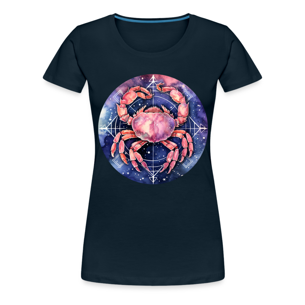 Women’s Mythical Cancer Premium T-Shirt - deep navy