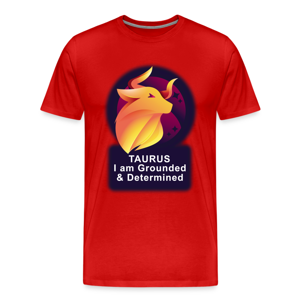 Men's Glow Taurus Premium T-Shirt - red