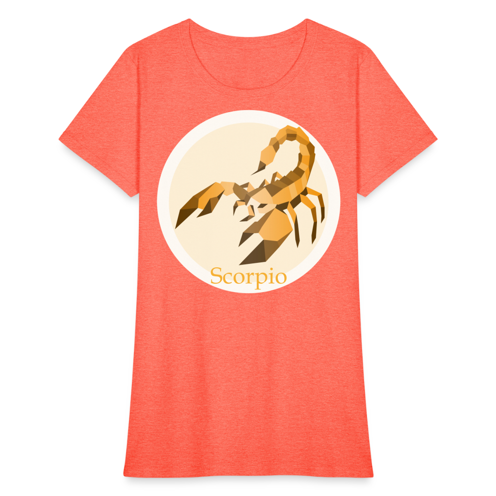 Women's Mosaic Scorpio T-Shirt - heather coral