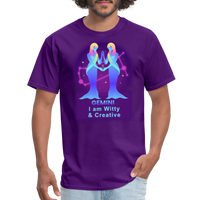 Thumbnail for Men's Neon Gemini Classic T-Shirt - purple