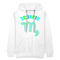 Thumbnail for Men's Power Words Scorpio Premium Hoodie - white