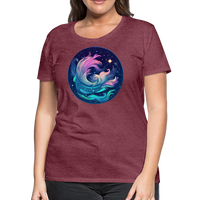 Thumbnail for Women’s Magic Aquarius Premium T-Shirt - heather burgundy