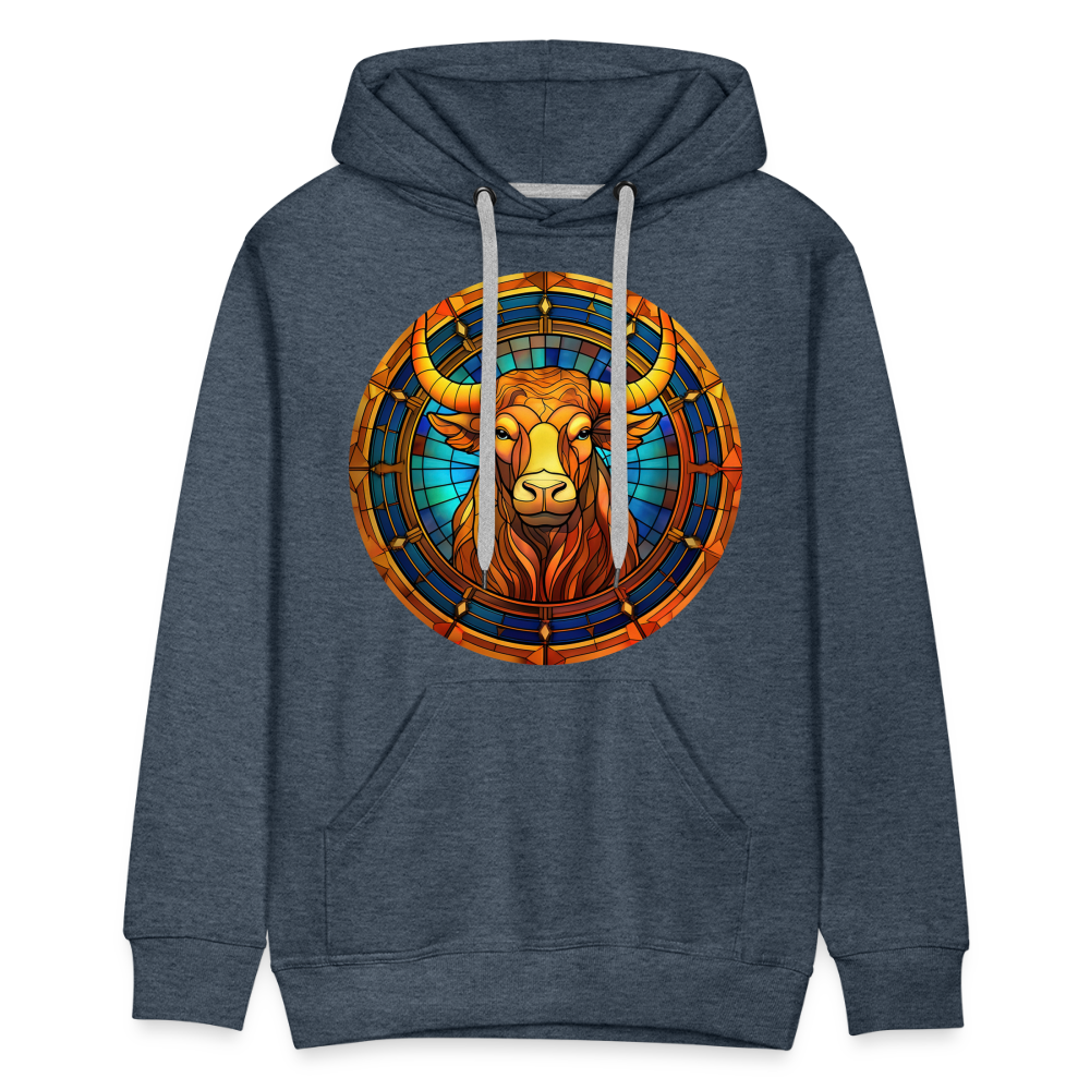 Men’s Mosaic Taurus Premium Hoodie - heather denim